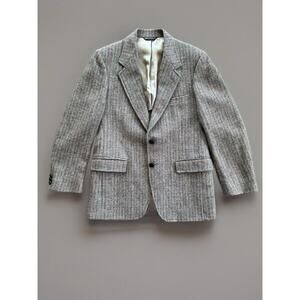 Hardwick Clothes Blazer Vintage Wool Plaid Striped Sport Coat UNISEX Academia